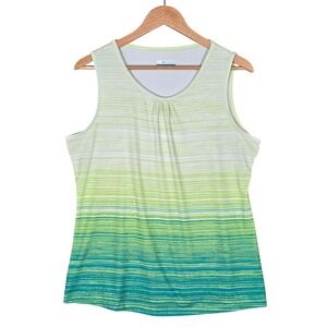 Columbia Women's Bogota Bay Omni-Wick Green Gradient Tank Top Large